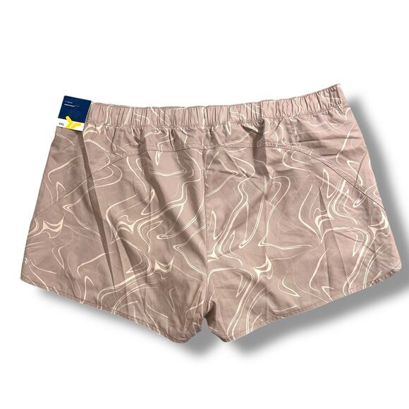 Old Navy Active Womens Athletic Summer Shorts Stretch Quick Dry Lined Beige XXL - Picture 2 of 6